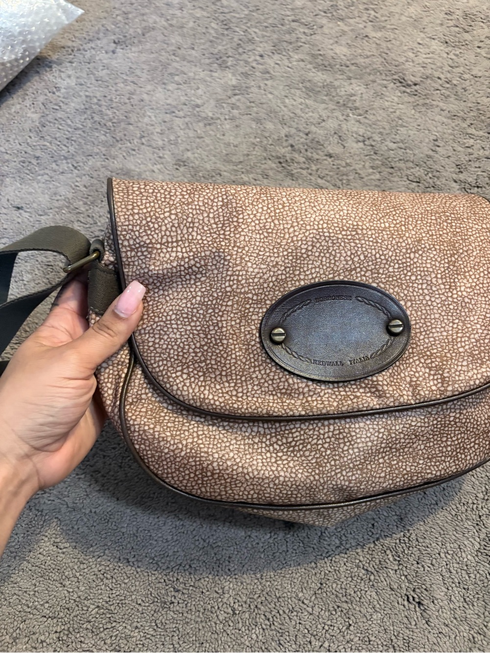Burbonese Saddle Crossbody Bag